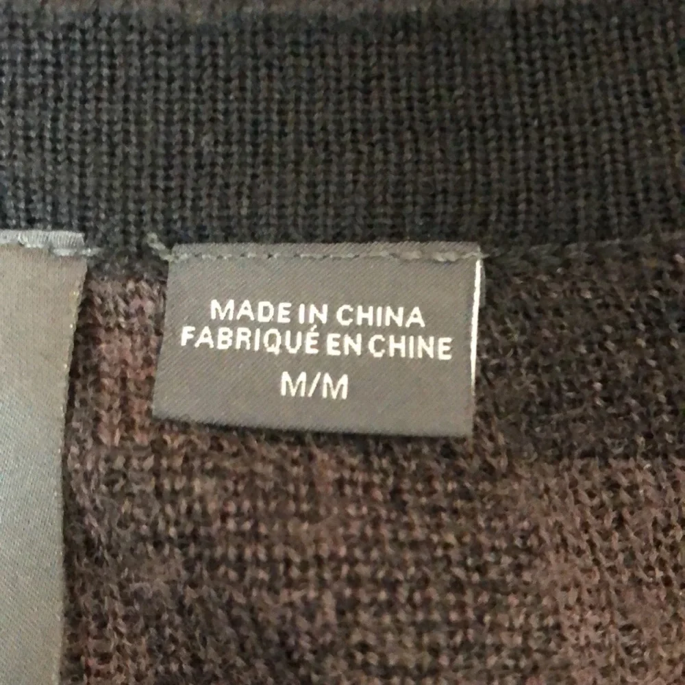 Armani Exchange Merino Wool Blend Checkered Sweater Size Medium
